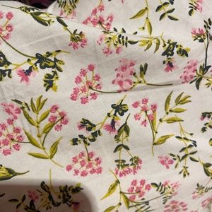 Jcrew NWOT Floral poplin dress side cutout pink/white/green style BG400